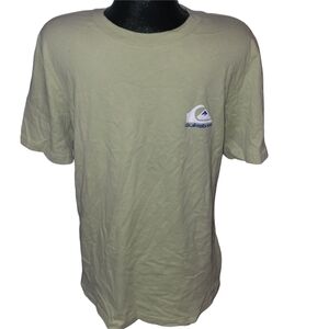 Quiksilver Men's Pale Green Logo Back Casual T-Shirt NWT Size M